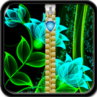 Glow Flower Zipper Lock Screen icon