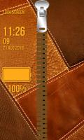 Leather Zipper Lock Screen screenshot 3