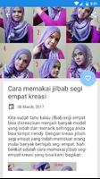 Cara Memakai Jilbab Segi Empat imagem de tela 2