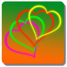 Heart Neon Live Wallpaper icône
