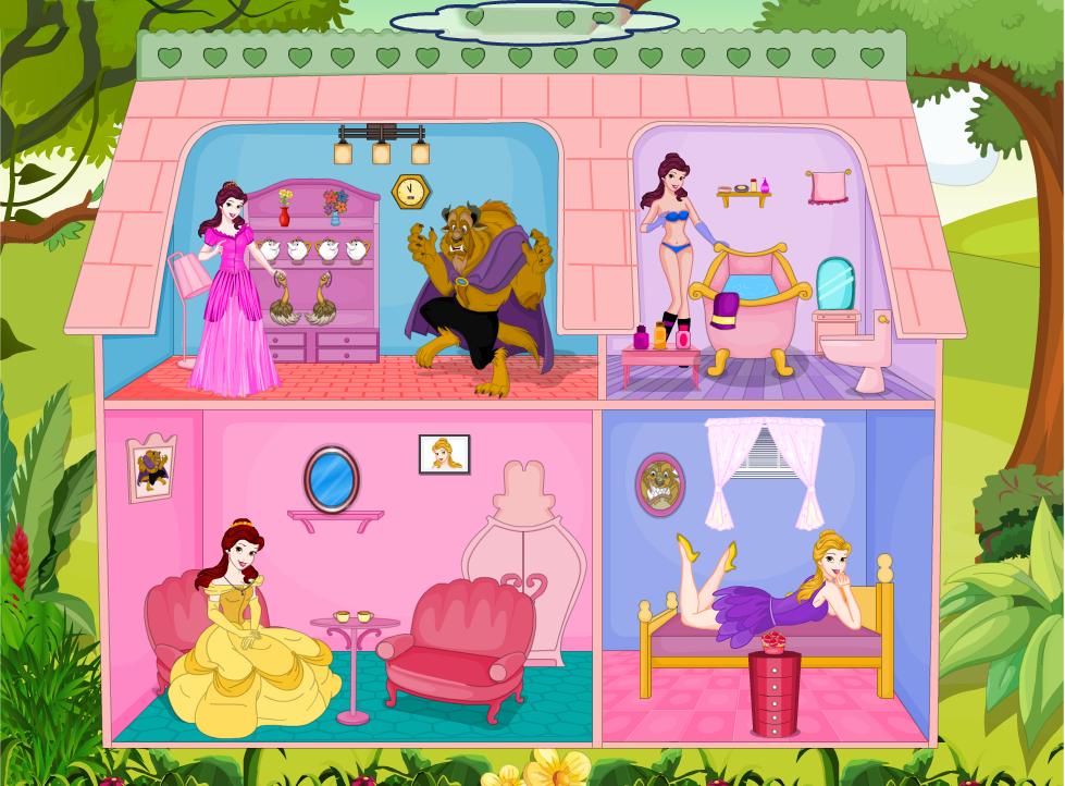 Найди принцессу. Игры для девочек переделки комнат принцесс. Домик принцессы. Игра принцесса и чудовище.