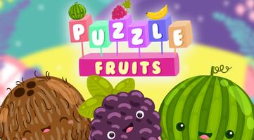 Çocuklar için meyve ve sebze bulmaca oyunu Affiche