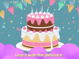 Cake puzzle game for kids 스크린샷 1