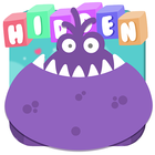 Hidden objects for children - Cute Monsters Zeichen