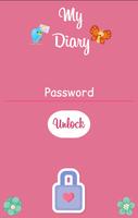 Diary with lock پوسٹر