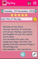 Diary with lock اسکرین شاٹ 1