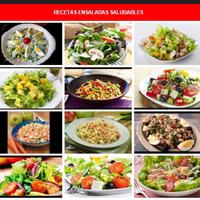 Recetas ensaladas saludables Affiche