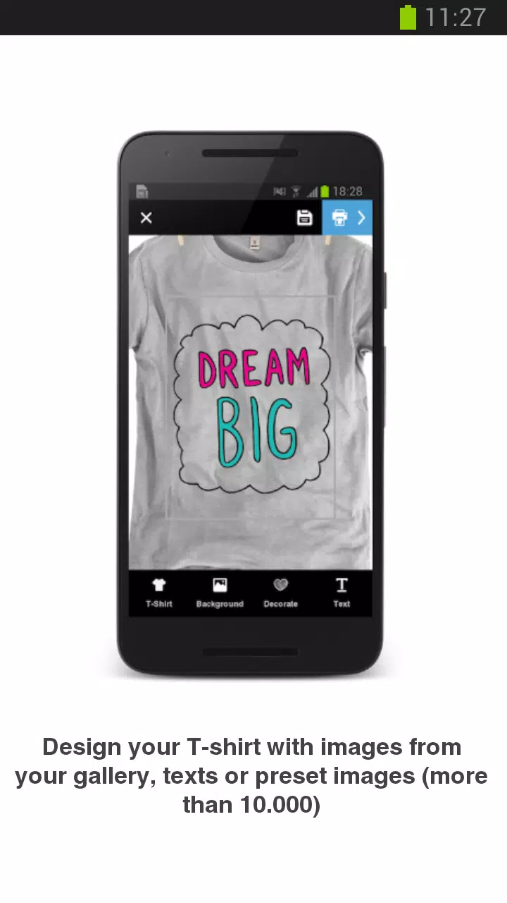Descarga de APK de Diseña e imprime tu camiseta para Android