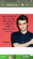 Daniel Radcliffe Wallpaper Quotes HD ảnh chụp màn hình 1