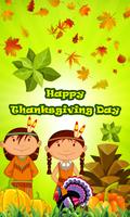 Happy Thanksgiving greeting HD الملصق