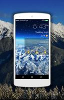 Lock Screen Style iOS9 Weather plakat