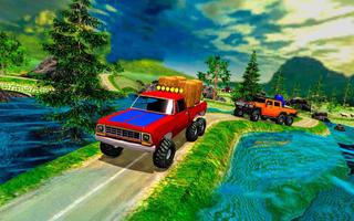 6x6 offroad real hill climb driving Cartaz
