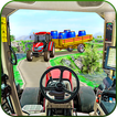 Real farming cargo tractor sim