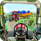 Real farming cargo tractor sim icon