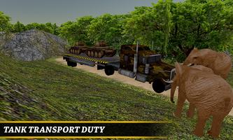 Army Tank 3D Transporter Truck Ekran Görüntüsü 2