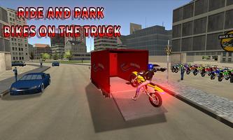 Racing Bike Truck Transport syot layar 2