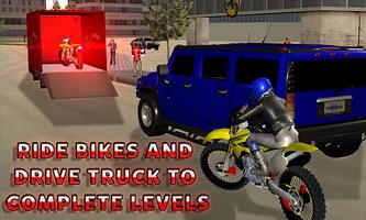 Racing Bike Truck Transport Ekran Görüntüsü 3