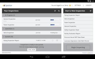 Spotter Inspection App اسکرین شاٹ 1