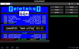 برنامه‌نما één Teletekst عکس از صفحه