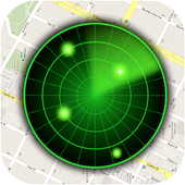 Police radar simulator icon