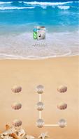 Strandthema für Applock Plakat