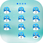 Tema de delfines para Applock icono