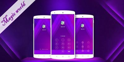 AppLock Theme Magic World captura de pantalla 3