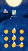 AppLock Theme Rabbit And Moon Plakat