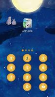 AppLock Theme Rabbit And Moon Screenshot 1