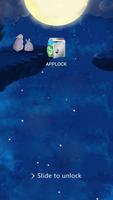 AppLock Theme Rabbit And Moon Screenshot 2
