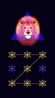 AppLock Theme Colorful Lion Plakat