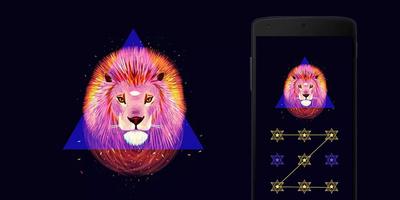 AppLock Theme Colorful Lion Screenshot 3