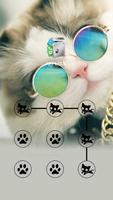 Nettes Katzen-Thema für Applock Plakat