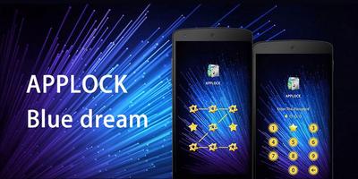 AppLock을위한 푸른 꿈 테마 스크린샷 3