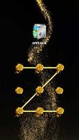 AppLock Theme Golden Rose Plakat
