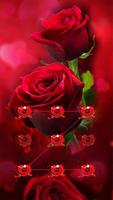 AppLock Theme Red Rose Affiche