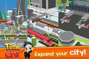City Growing-Time in the City ( Idle game ) تصوير الشاشة 1
