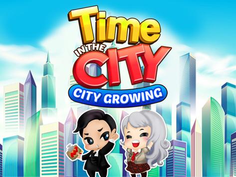 City Growing-Time in the City ( Idle game ) banner