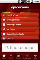 Epicurious Recipe App โปสเตอร์