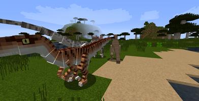 Dinosaurs of the Jurassic period Mod for MCPE Affiche