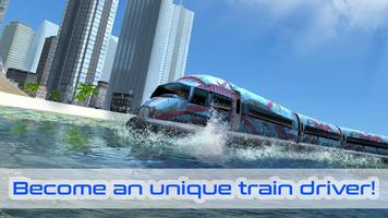 Water Train Driving Simulator Affiche