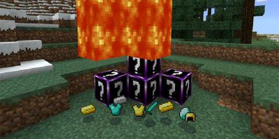 Mod Amazing Lucky Block Pro for MCPE Affiche
