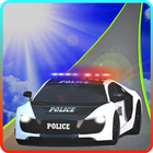 Police car impossible stunt tracks icon