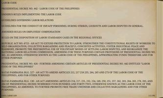 PHILIPPINE LABOR LAWS ภาพหน้าจอ 2