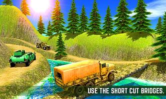 Offroad Army Truck Drive 3D syot layar 3