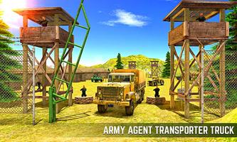Offroad Army Truck Drive 3D-poster