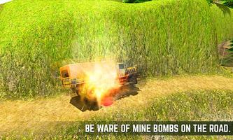 Offroad Army Truck Drive 3D syot layar 2