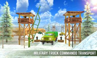 Army Commando Transport Truck Driver Affiche