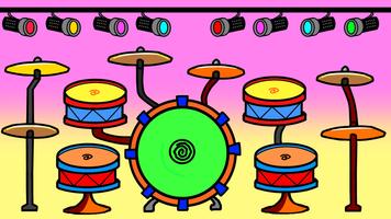 Cartoon Drums 포스터