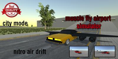 Flying Muscle City Driving 3D screenshot 1